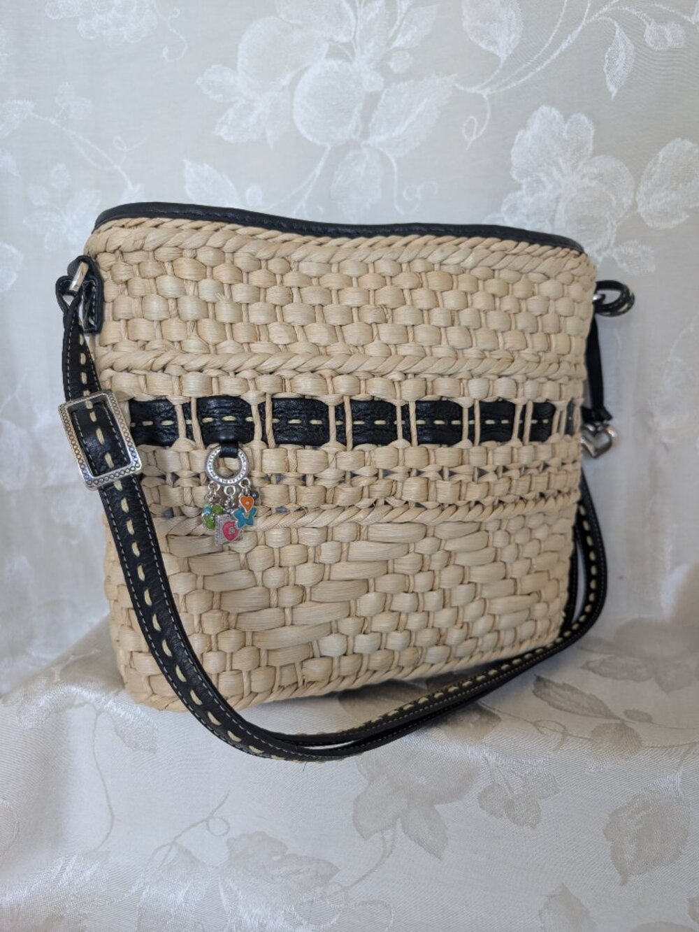 BRIGHTON Weaved Straw Shoulder / Crossbody purse